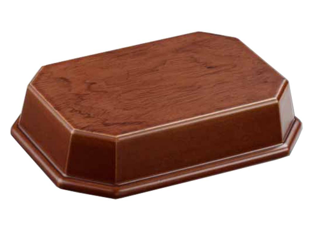 Peana de madera Octogonal Bubinga Nogal (Vista 1)