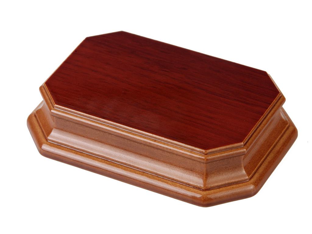 Peana Octogonal Rectangular Roble Natural (Vista 1)
