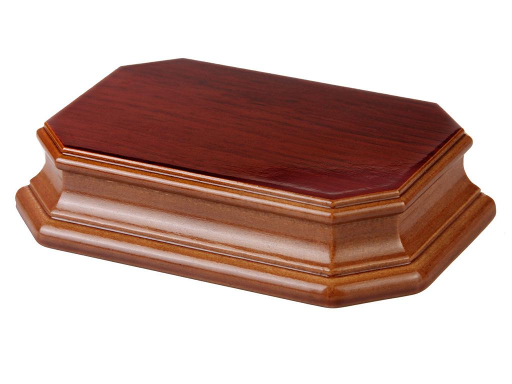 Peana Octogonal Rectangular Roble Natural (Vista 2)