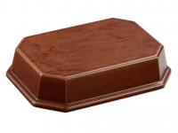 Peana de madera Octogonal Bubinga Nogal (Vista 2)