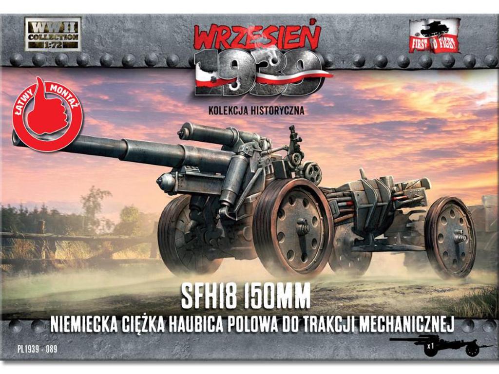 15 cm sFH 18 German heavy howitzer for mechanical traction (Vista 1)
