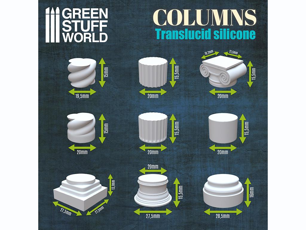 Moldes de Silicona Columnas (Vista 4)