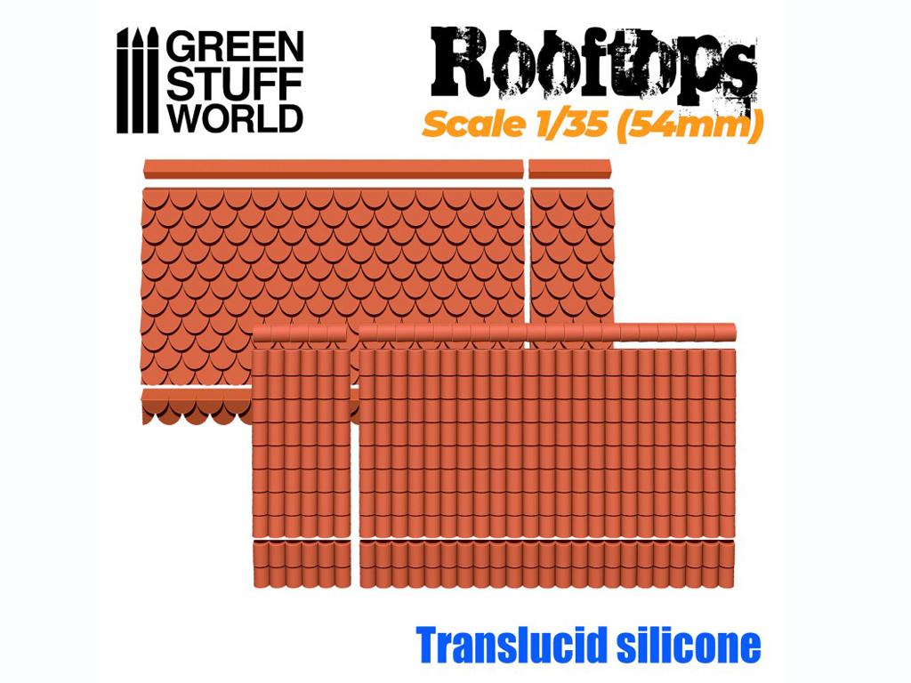 Moldes de Silicona Tejados  (Vista 1)