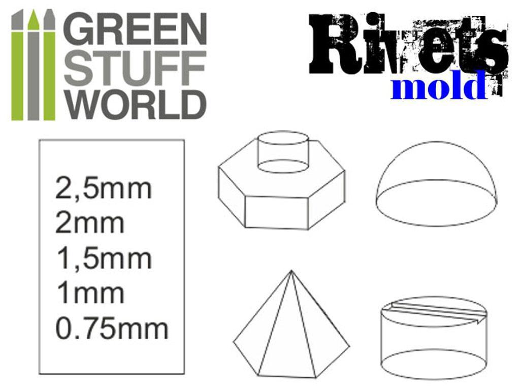 Moldes de Silicona - Remaches (Vista 2)