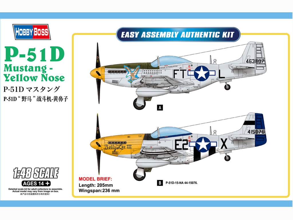 P-51D Mustang - Yellow Nose  (Vista 1)