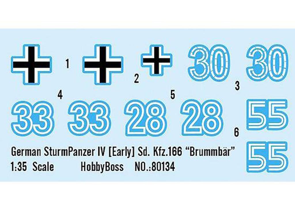 SturmPanzer IV inicial Sd.Kfz.166 Brummbär (Vista 2)