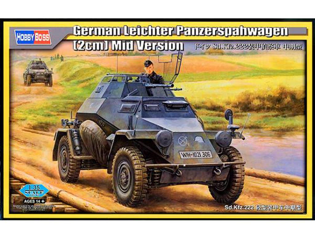 Sd.Kfz.222 con Cañón 2cm Versión Media (Vista 1)