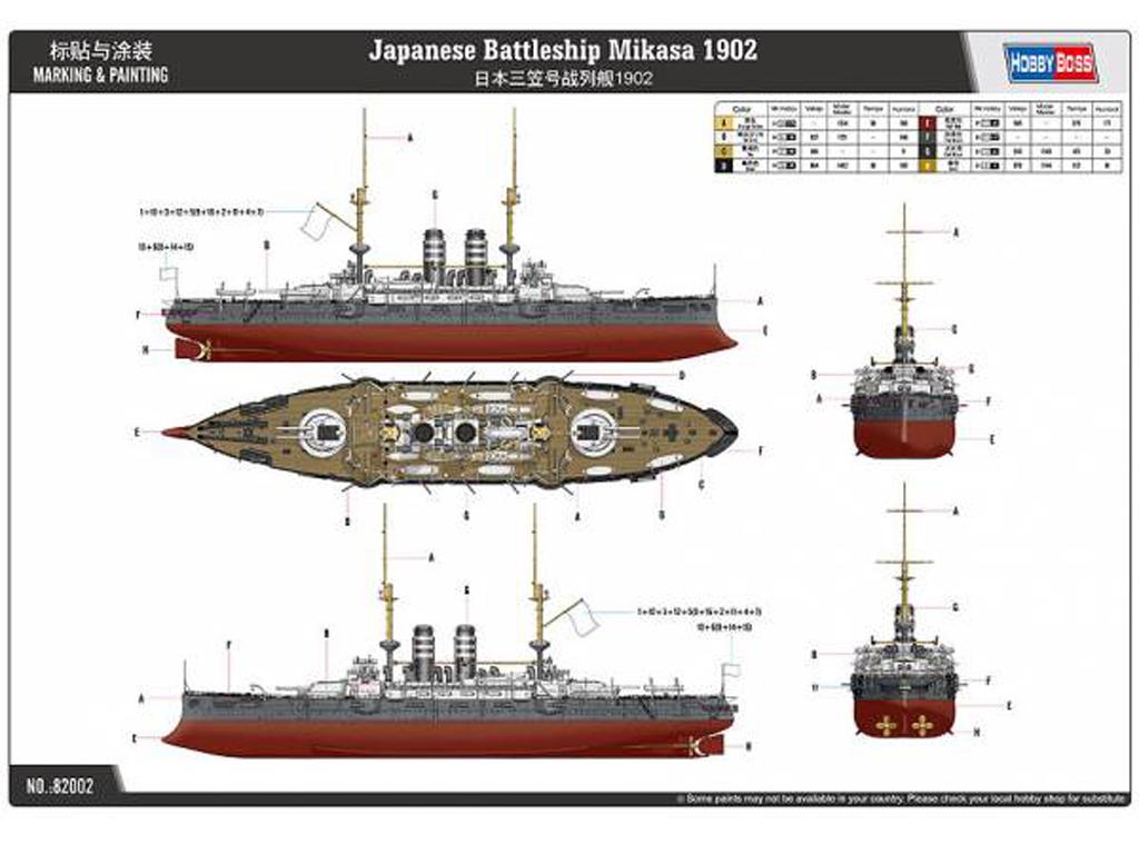 Acorazado japonés Mikasa 1902 (Vista 3)