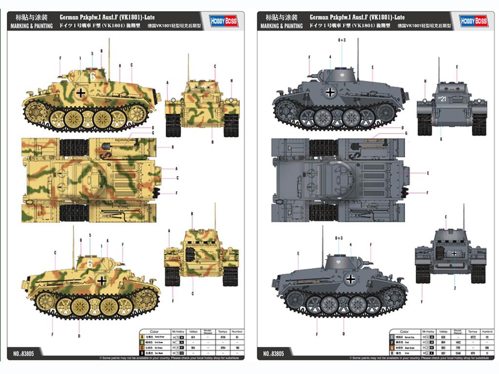 Panzer I Ausf. F (VK1801) version final (Vista 5)