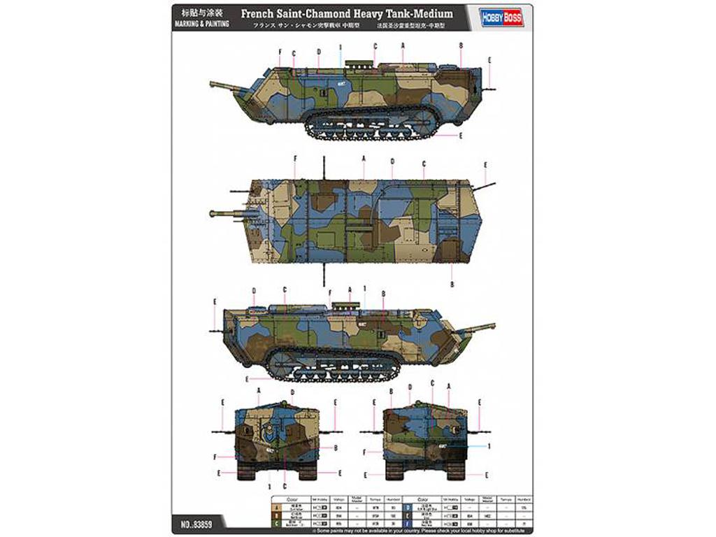 French Saint-Chamond Heavy Tank - Medium (Vista 3)