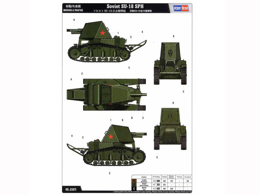 Autopropulsado ruso SU-18 (Vista 3)