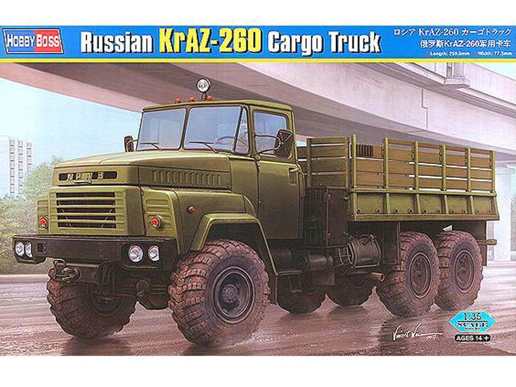 Camión de carga ruso KrAZ-260 (Vista 1)