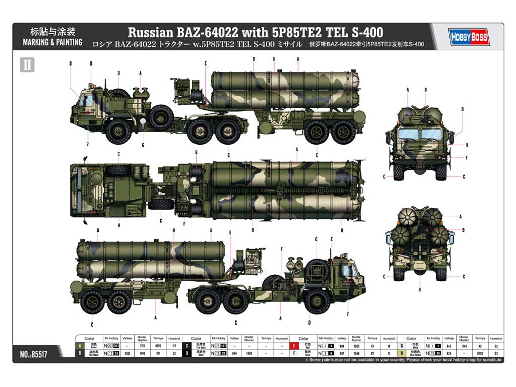 BAZ-64022 avec Missiles 5P85TE2 TEL. S-4 (Vista 2)