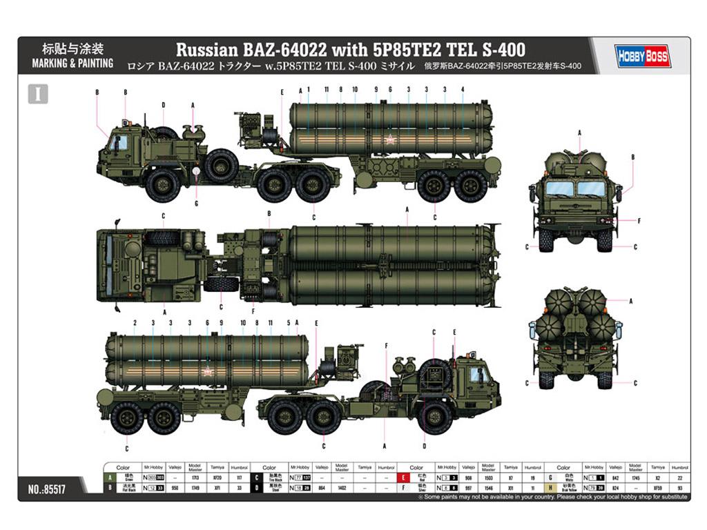 BAZ-64022 avec Missiles 5P85TE2 TEL. S-4 (Vista 4)