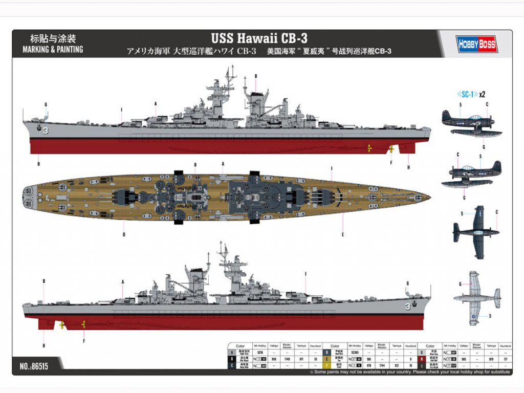 USS Hawai CB-3 - US Navy Heavy Cruiser 1 (Vista 3)