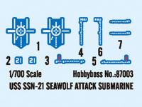 USS SSN-21 Seswolf Attack Submarine  (Vista 9)