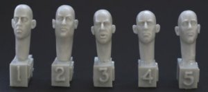 5 different bare heads, laughing, joking  (Vista 1)