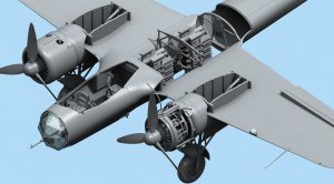 Do 17Z-2, WWII German Bomber  (Vista 2)