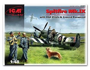 Spitfire Mk.IX with RAF Pilots and Groun  (Vista 1)