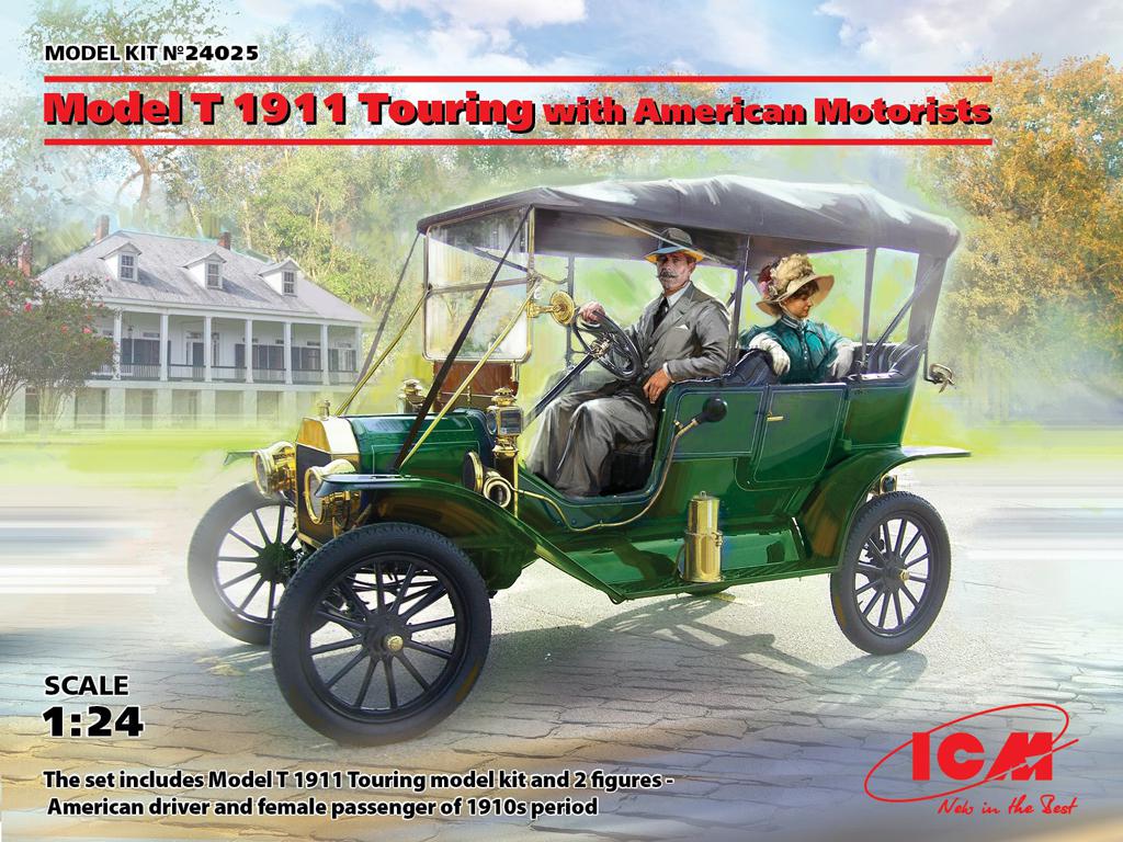 Model T 1911 Touring with American Motorists (Vista 1)