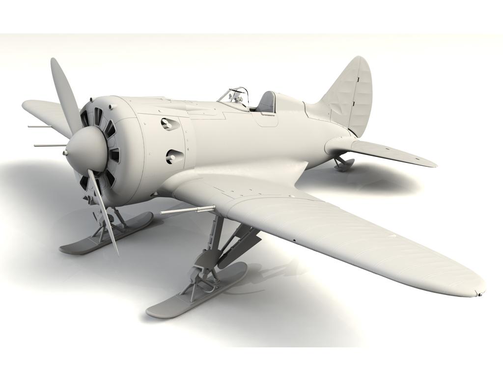 I-16 type 17, WWII Soviet Fighter (Vista 3)