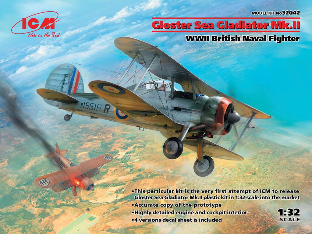 Gloster Sea Gladiator Mk.II , WWII British Naval Fighter (Vista 1)