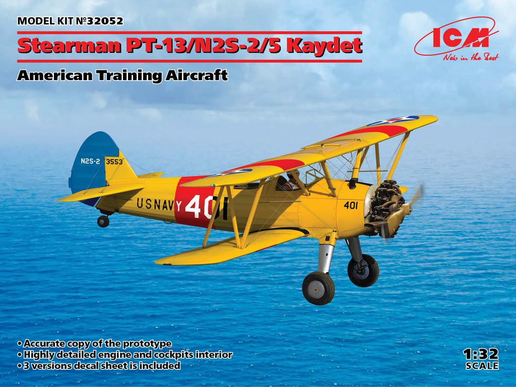 Stearman PT-13/N2S-2/5 Kaydet, American Training Aircraft (Vista 1)