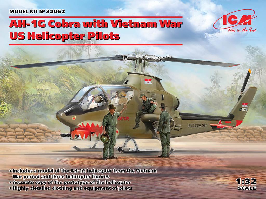 AH-1G Cobra with Vietnam War US Helicopter Pilots (Vista 1)