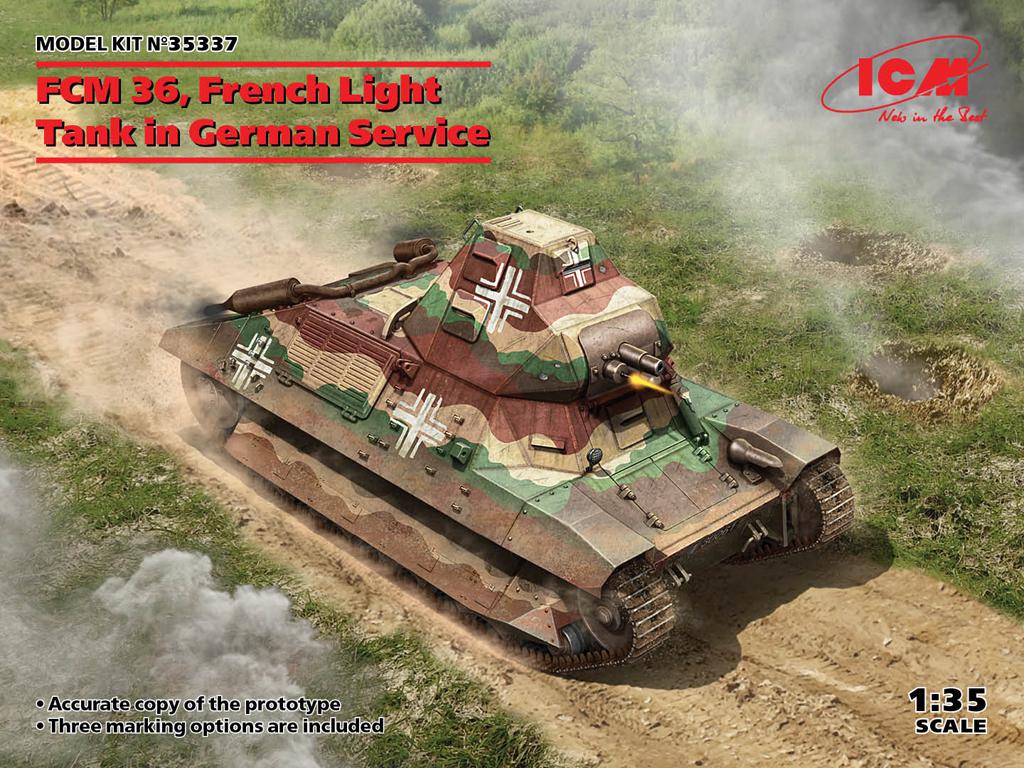 FCM 36, tanque ligero francés al servicio de Alemania (Vista 1)