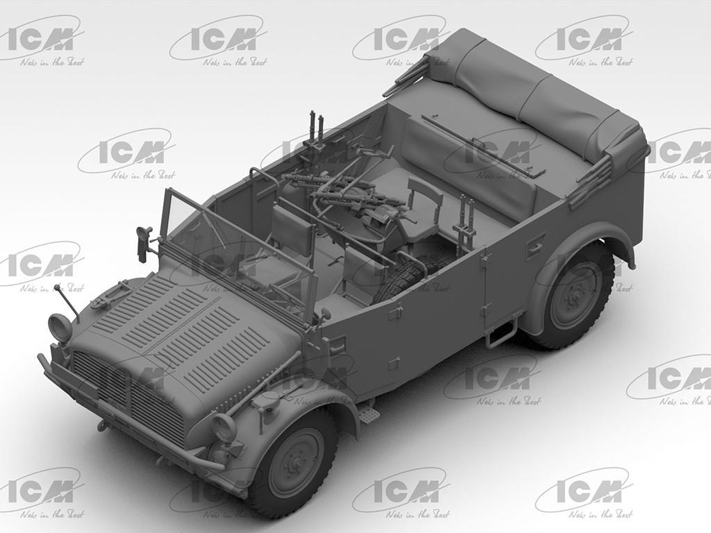 s.E.Pkw Kfz.70 with Zwillingssockel 36, WWII German military vehicle (Vista 2)