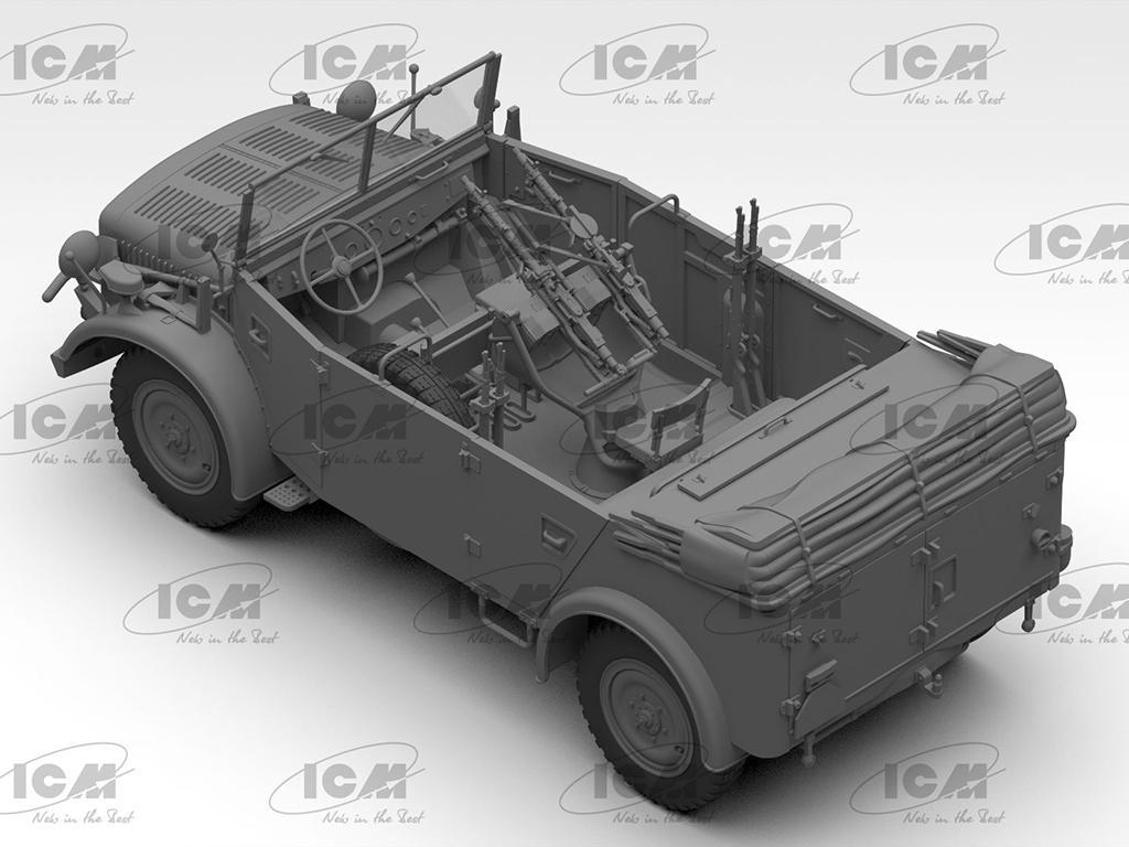s.E.Pkw Kfz.70 with Zwillingssockel 36, WWII German military vehicle (Vista 4)