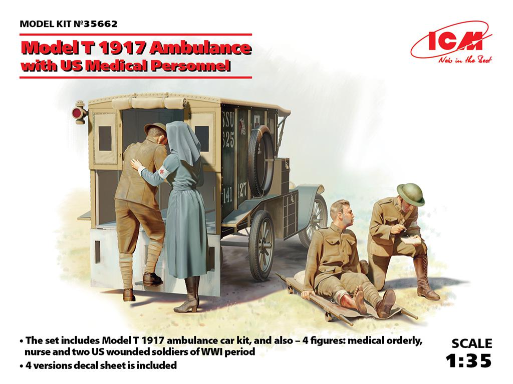 Model T 1917 Ambulance with US Medical P (Vista 1)