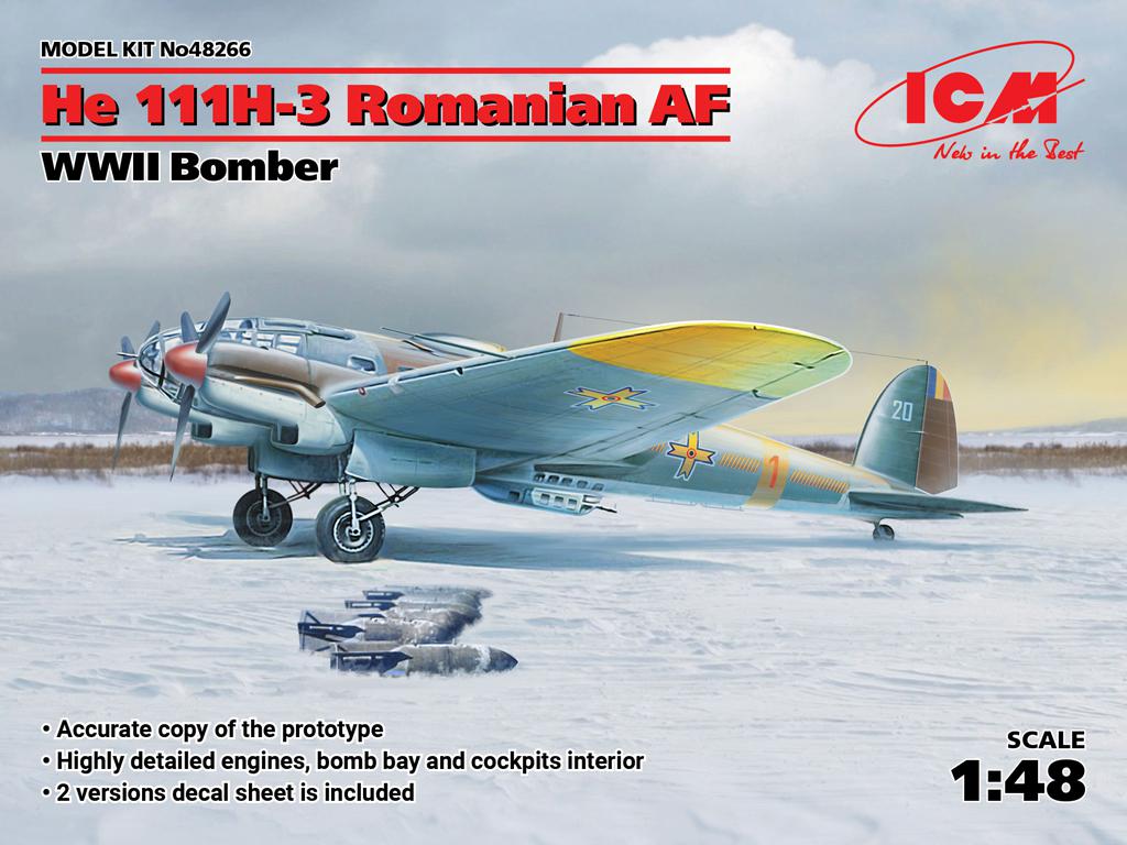 He 111H-3 Romanian AF, WWII Bomber (Vista 1)