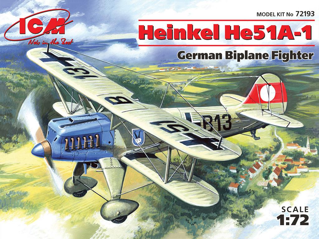 Henkel He-51 A1 German fighter-biplane (Vista 1)