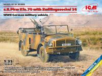s.E.Pkw Kfz.70 with Zwillingssockel 36, WWII German military vehicle (Vista 5)