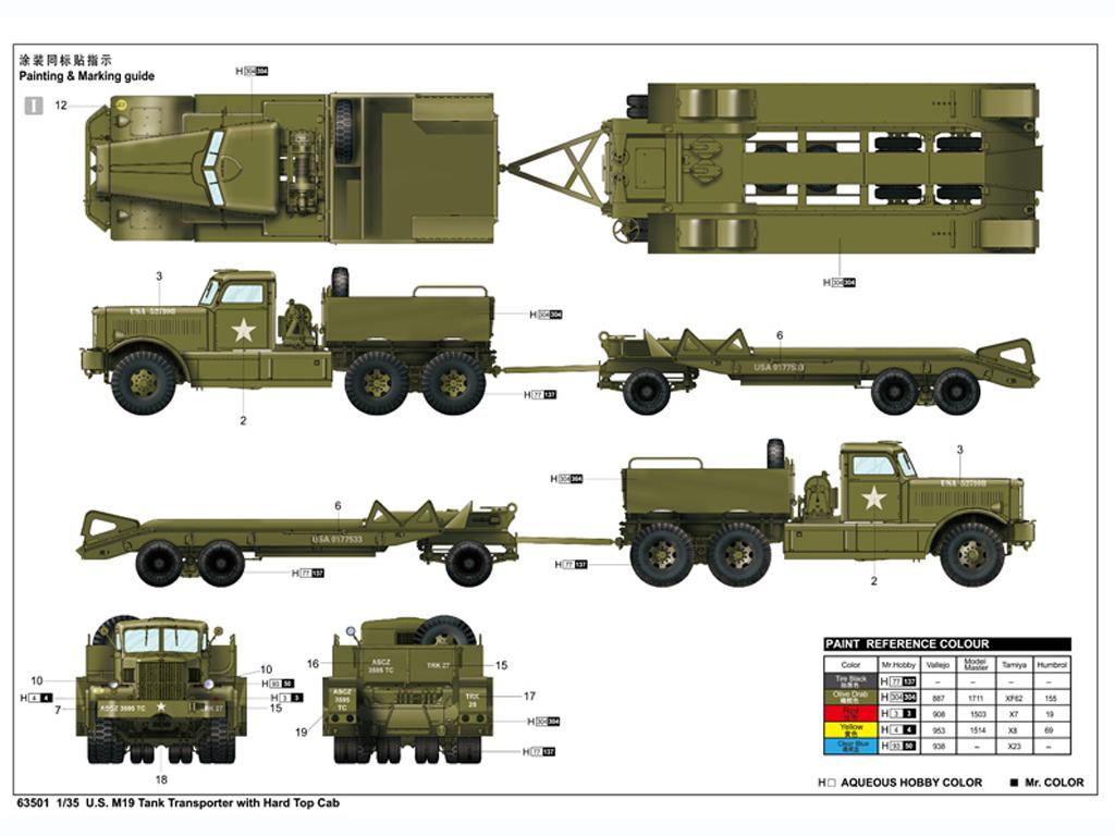 U.S. M19 Tank Transporter With Hard Top Cab (Vista 4)