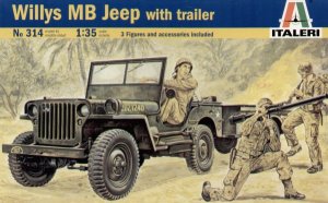 Willis MB Jeep with Trailer - Ref.: ITAL-00314