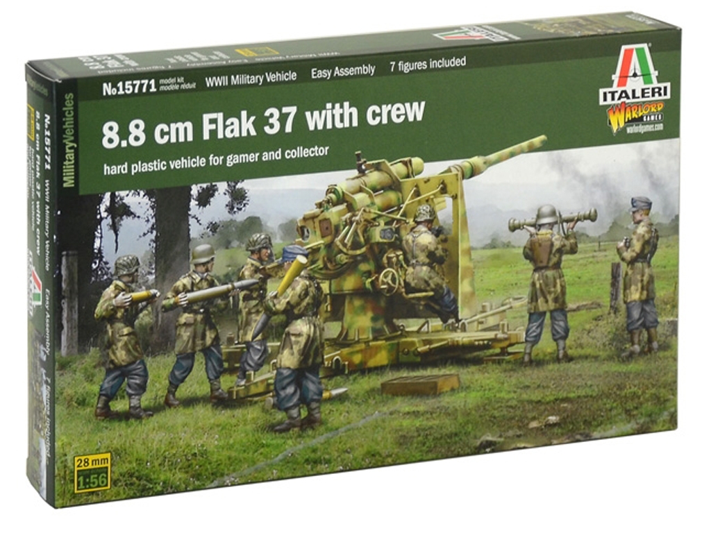 8.8 cm Flak 37 With Crew  (Vista 1)