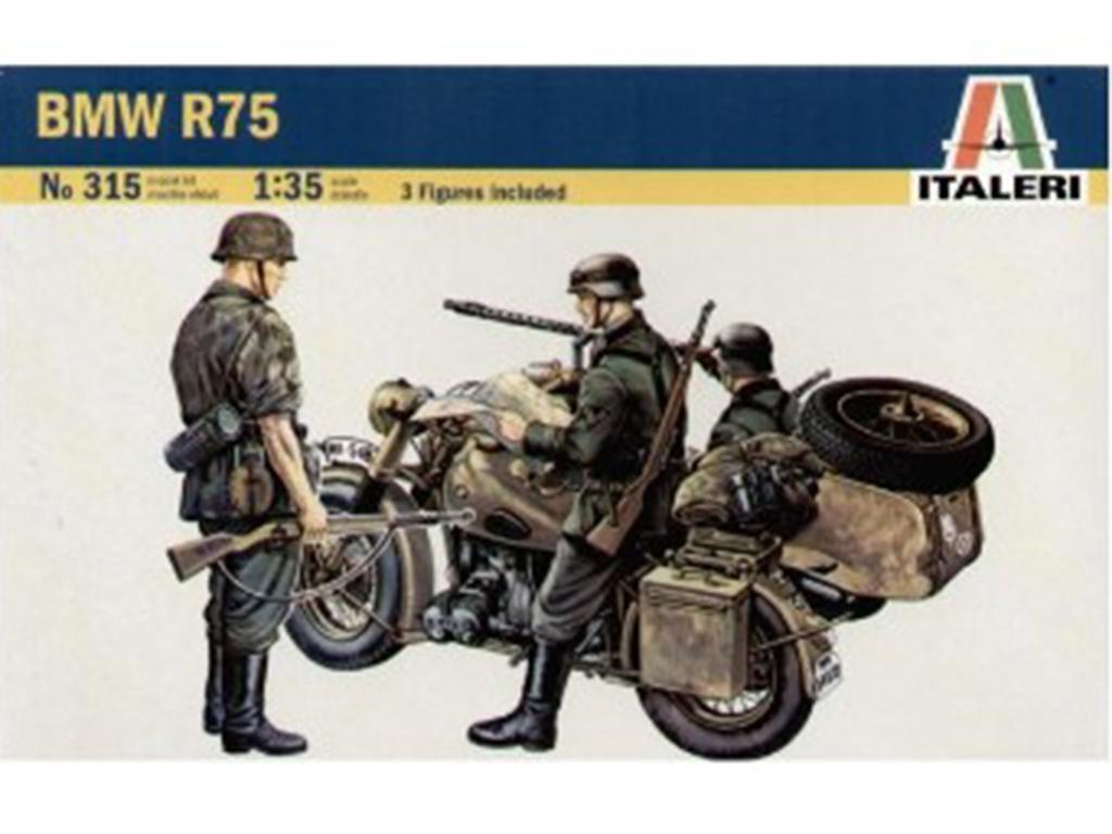 Moto Alemana BMW R75 con Sidecar (Vista 1)