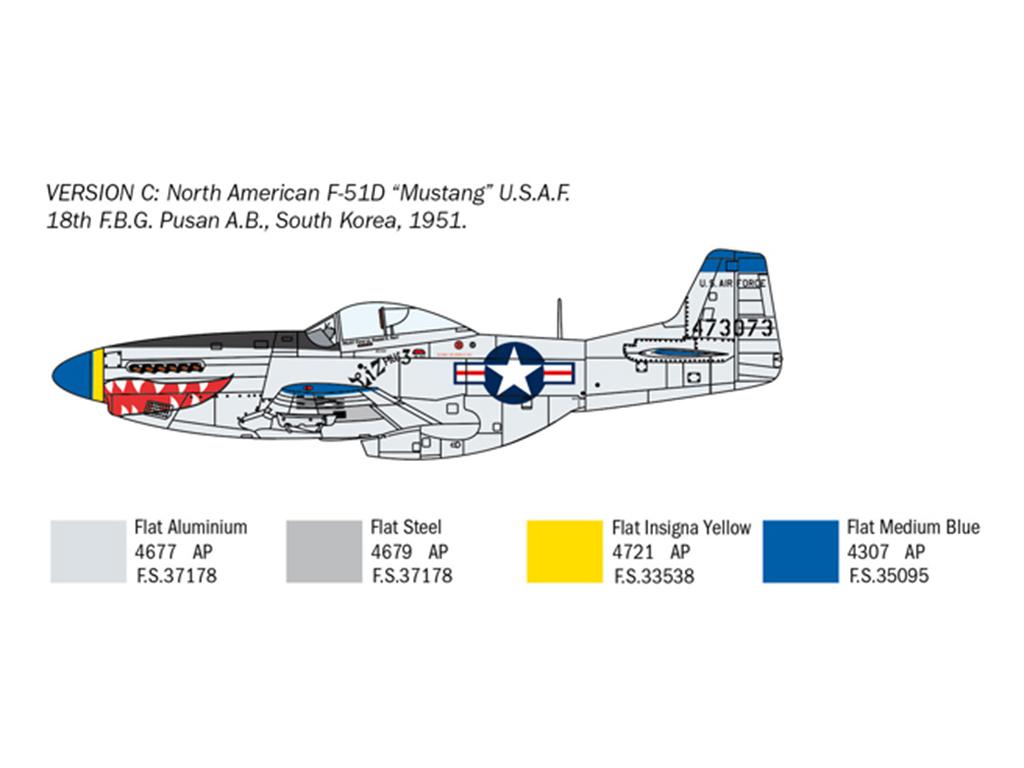 North American F-51D Mustang Korean War (Vista 3)