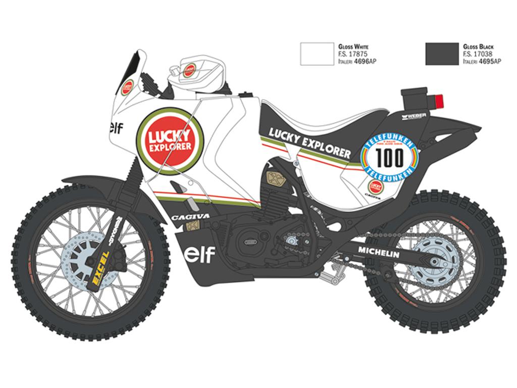 Cagiva Elefant 850 Paris-Dakar 1987 (Vista 4)