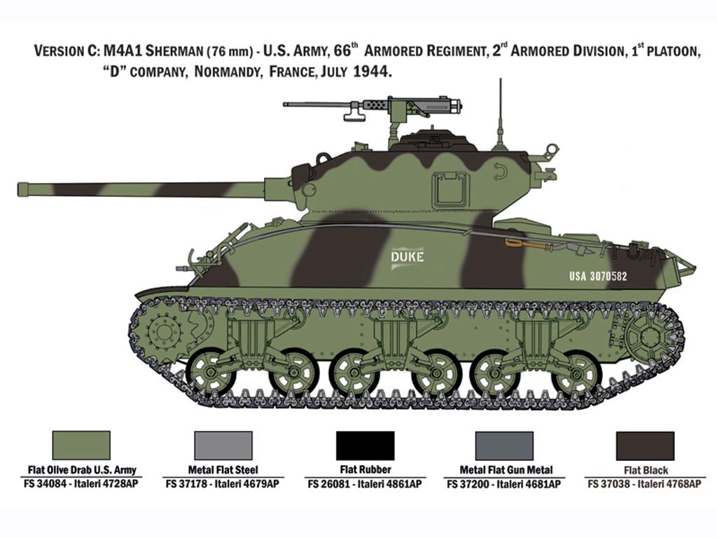 M4A1 Sherman con Infantería de EE.UU. (Vista 2)