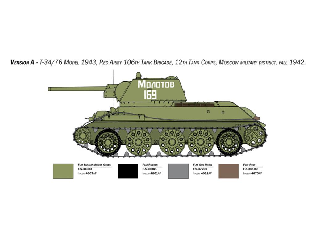 T-34/76 Model 1943 Early Version (Vista 4)