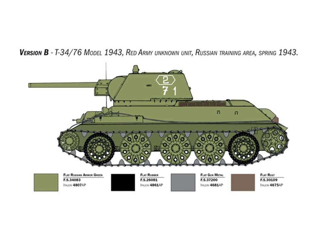 T-34/76 Model 1943 Early Version (Vista 6)