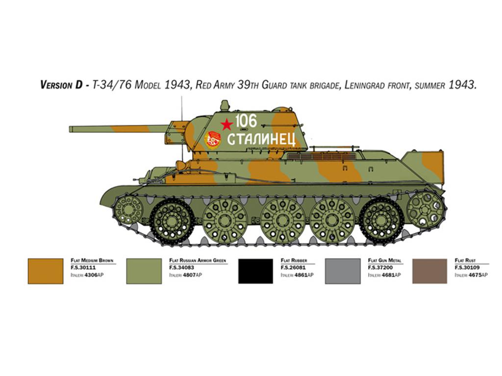 T-34/76 Model 1943 Early Version (Vista 8)