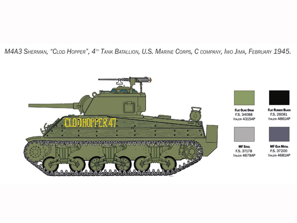 M4 Sherman U.S. Marines Corps (Vista 5)