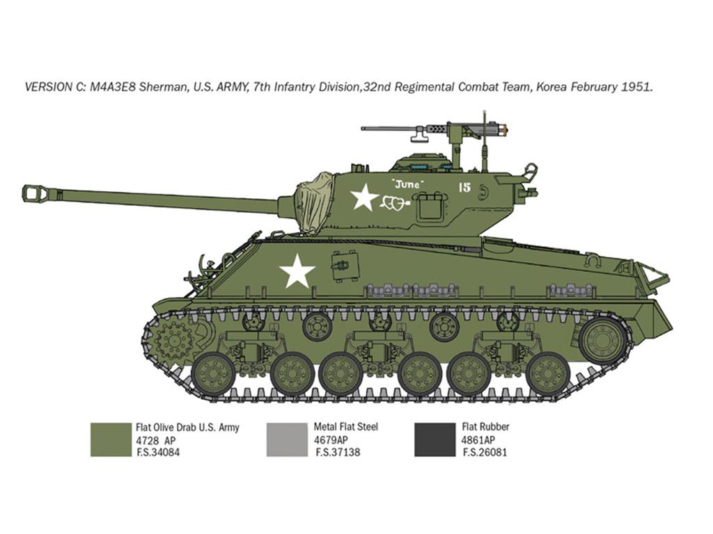 Sherman M4A3E8 - Korean War (Vista 4)