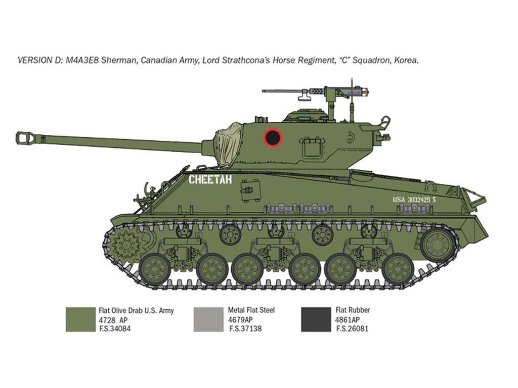 Sherman M4A3E8 - Korean War (Vista 6)
