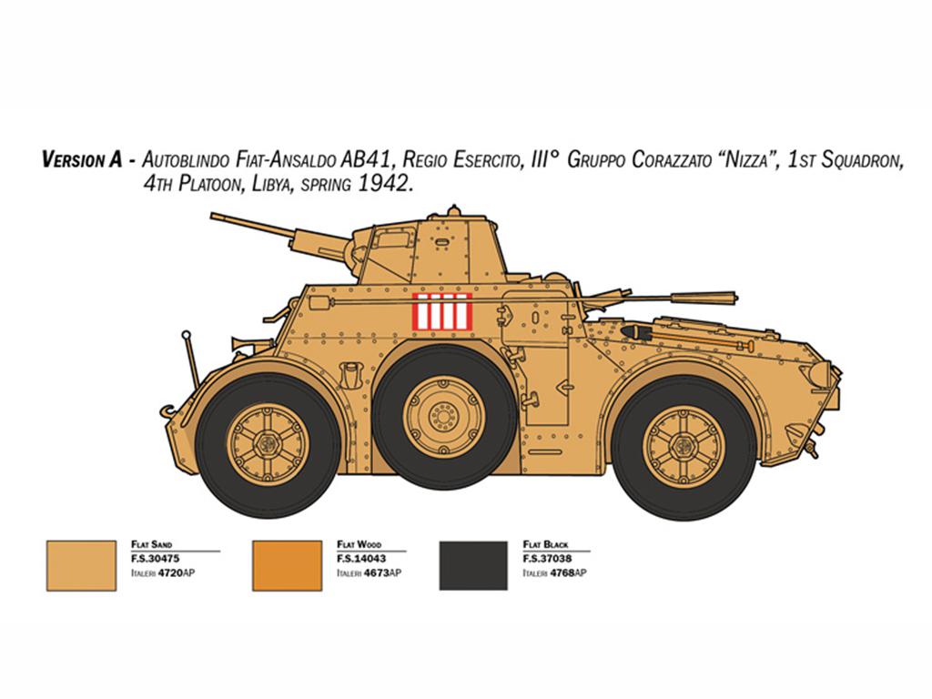 Autoblinda AB 41 with Bersaglieri El Alamein (Vista 3)