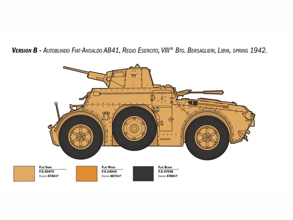 Autoblinda AB 41 with Bersaglieri El Alamein (Vista 4)